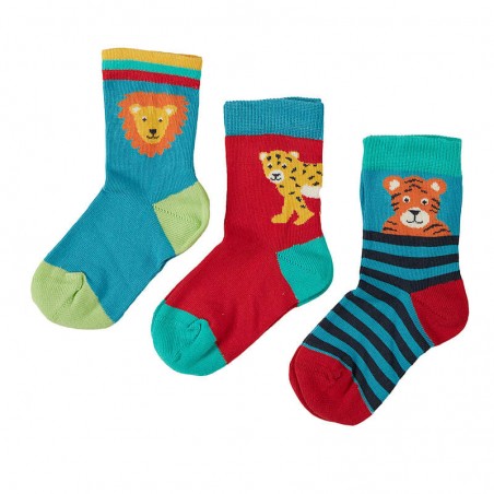 FRUGI 3-dielny set ponožiek "Big Cat"