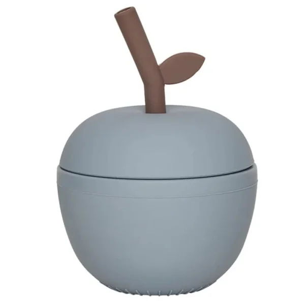 OYOY MINI silikónový pohárik "Blue Apple"