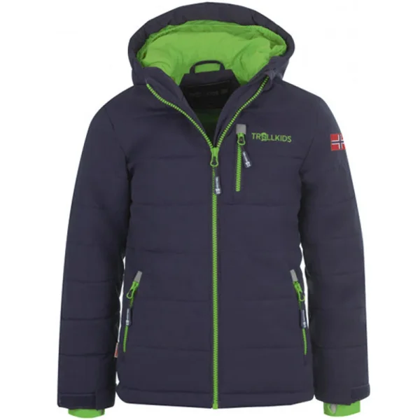 TROLLKIDS Ski/Snowboardová bunda "Hemsedal XT" tmavomodrá/zelená