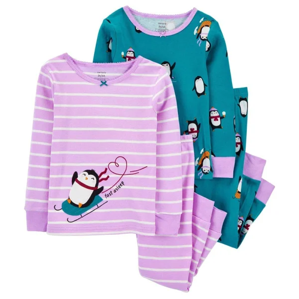 CARTER'S set 2 ks dlhých pyžám "Penguins"